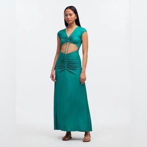 green emerald velvet dress Agua Bendita Fairy Suki Dress – Bikini Town main image 1